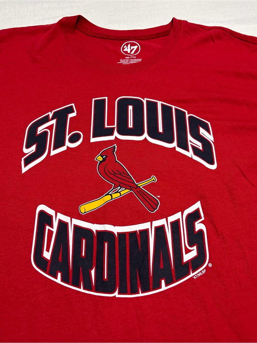 Men’s ‘47 Brand St. Louis Cardinals Graphic Tee | Red | Size XXL - Picture 2 of 7